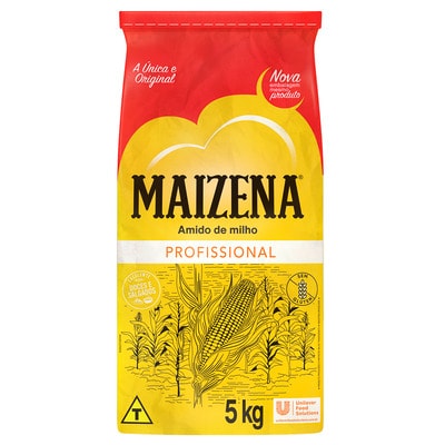 Amido de Milho Maizena 5 kg - Aqui está o produto que você já confia para preparar diferentes receitas. 